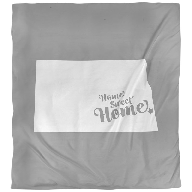 Housse de couette pour la maison, Polyester brossé, Housse de couette pour grand lit, Gris