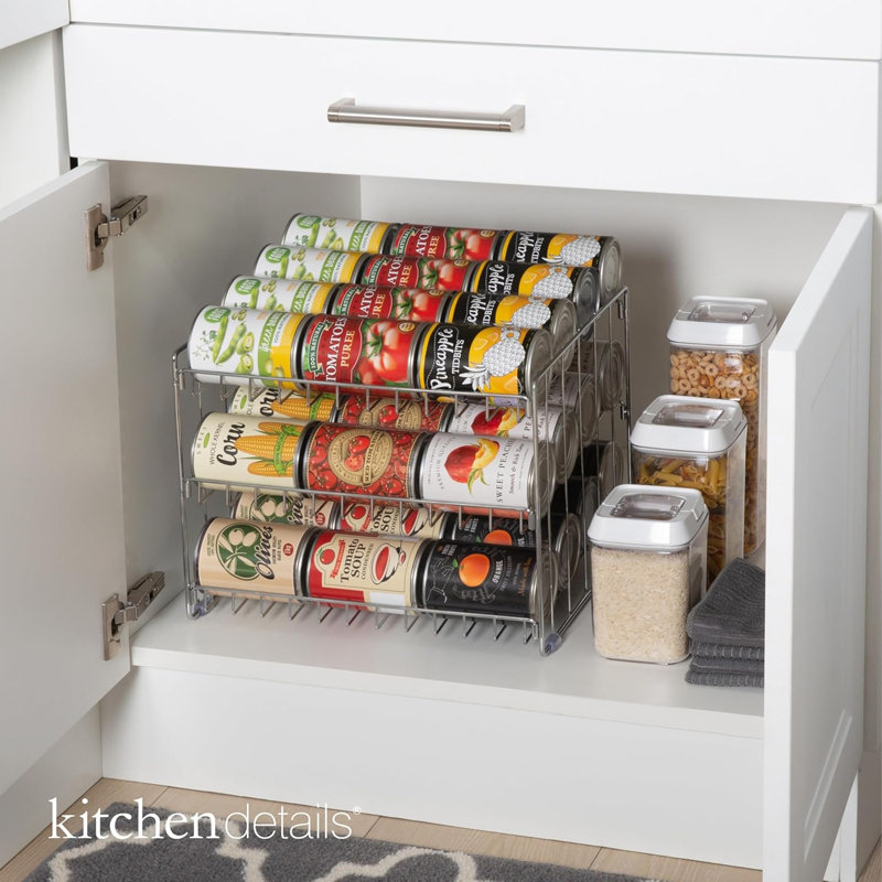 3-Tier Can Storage Rack, Chrome