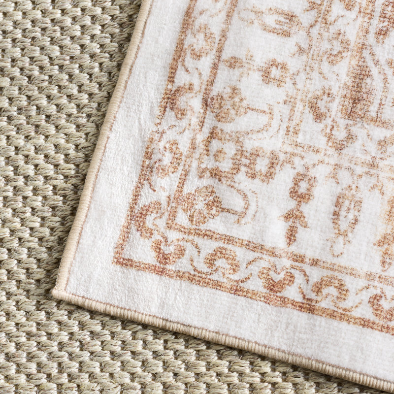 Msrw Arizona 127 Performance Machine Washable Oriental Rug, Rectangle 5' x 7'