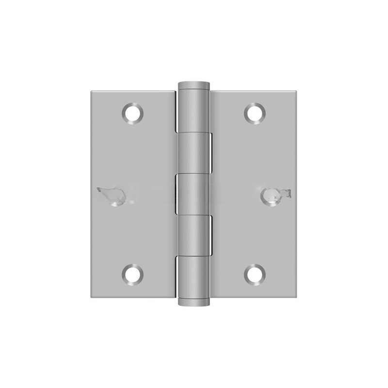 Charnière carrée en acier inoxydable brossé 3 "x 3" SS33U32D Deltana, Acier inoxydable brossé