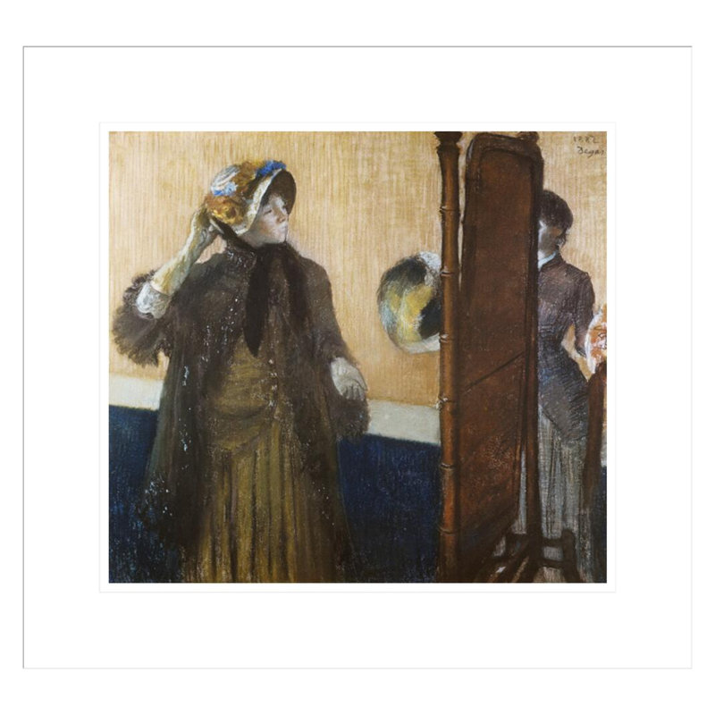 «At the Milliner's» par Edgar Degas, impression giclée encadrée, H 17,75 po x l 18,97 po