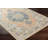 Javent Oriental Machine Woven Polypropylene Indoor / Outdoor Area Rug in Coral/Blue/Gray-1803261584