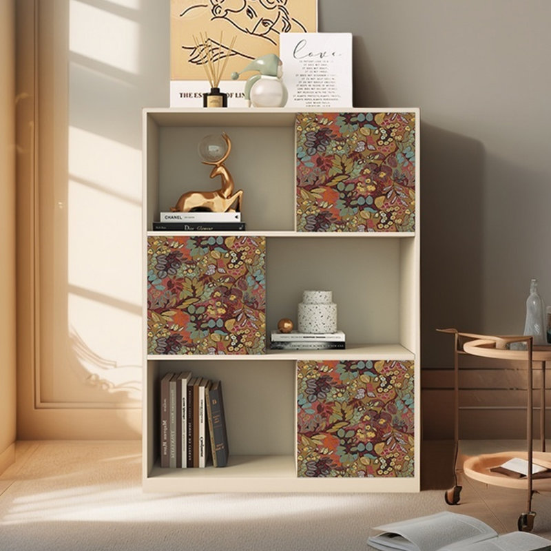 Bibliothèque décorative de style français, Ivoire / blanc