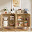 Buffet 59,74 "moderne en noyer avec rangement-1208344982