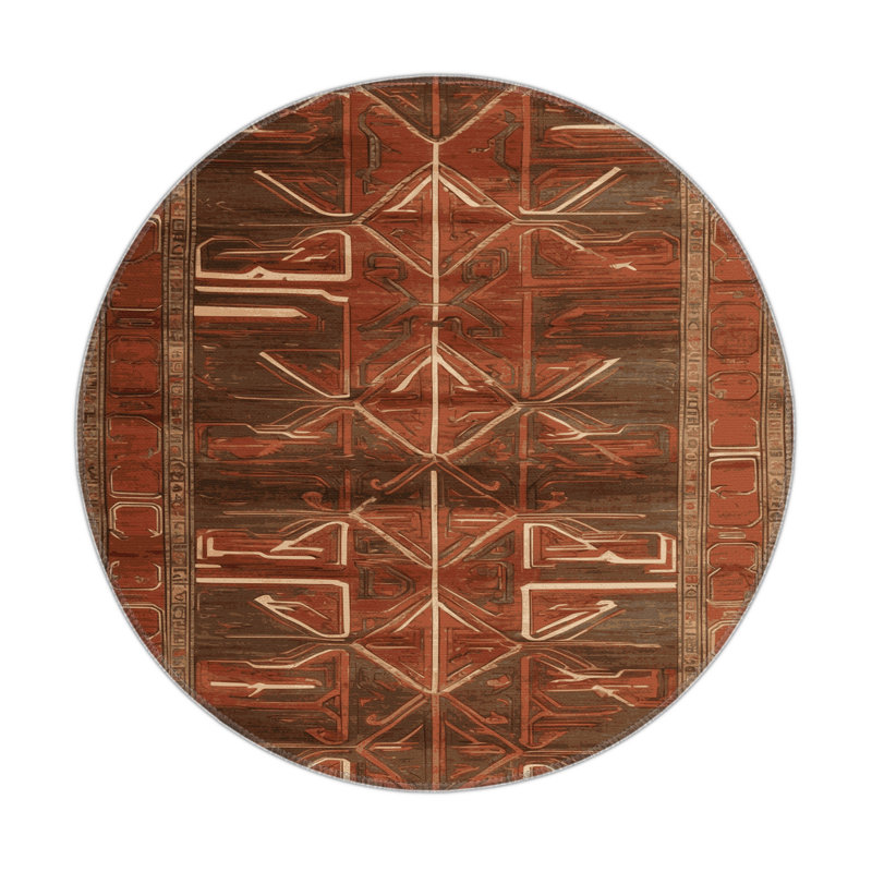 Tapis intérieur et extérieur ArtDeco, Rond 5 pi