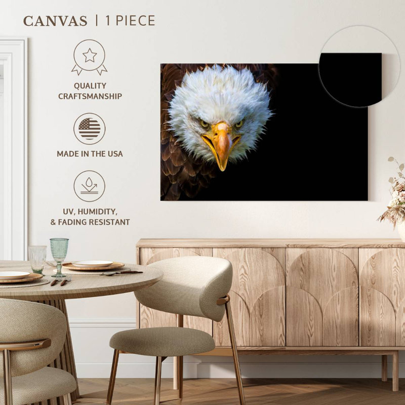 Crowle Fiery Bald Eagle, 20" H x 30" W