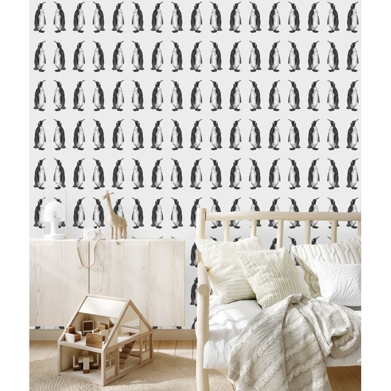 Panneau de papier peint adhésif Penguin L 18,75 pi x l 25 po