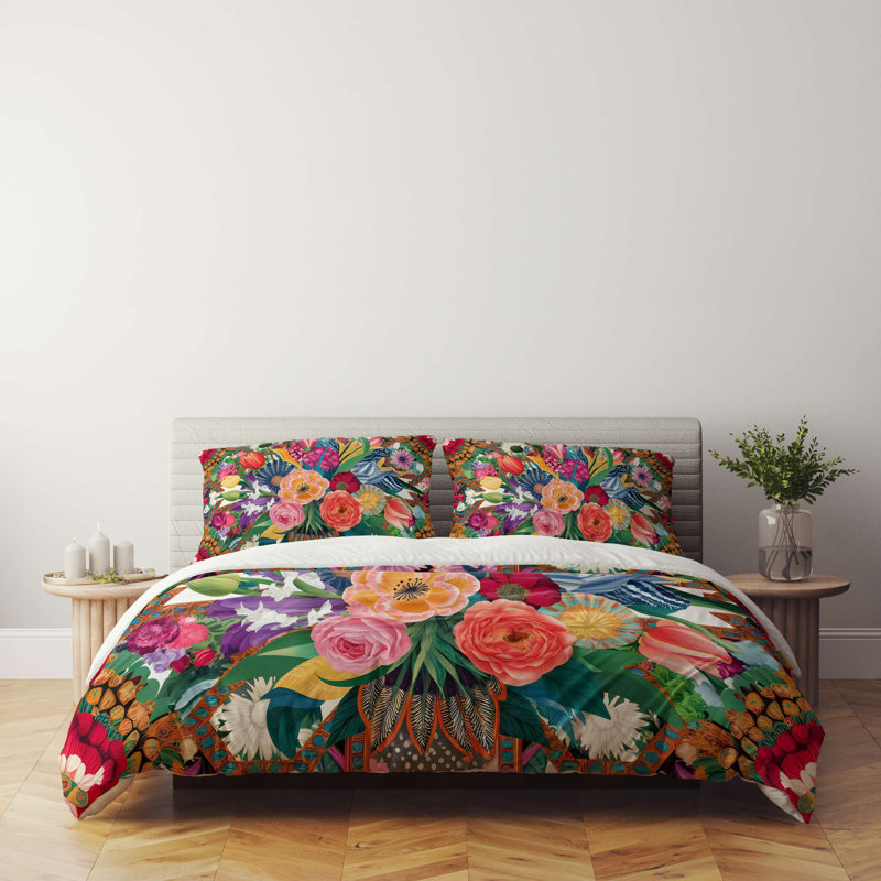 Luxury King Quilt Cover Set (3 Pieces) - 70% Polyester / 30% Cotton, 94.5 x 86.6 inches | Soft & Durable, 120 Thread Count, Button Closure Duvet Cover & Envelope Pillowcases | Machine Washable, Elegant Home Bedding