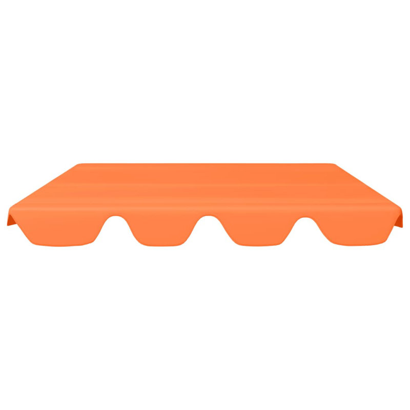 Replacement Canopy for Garden Swing, 18cm H x 82,5/105 cm W x 150cm D, Orange
