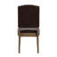 Chaise d'appoint rembourrée Deane en brun