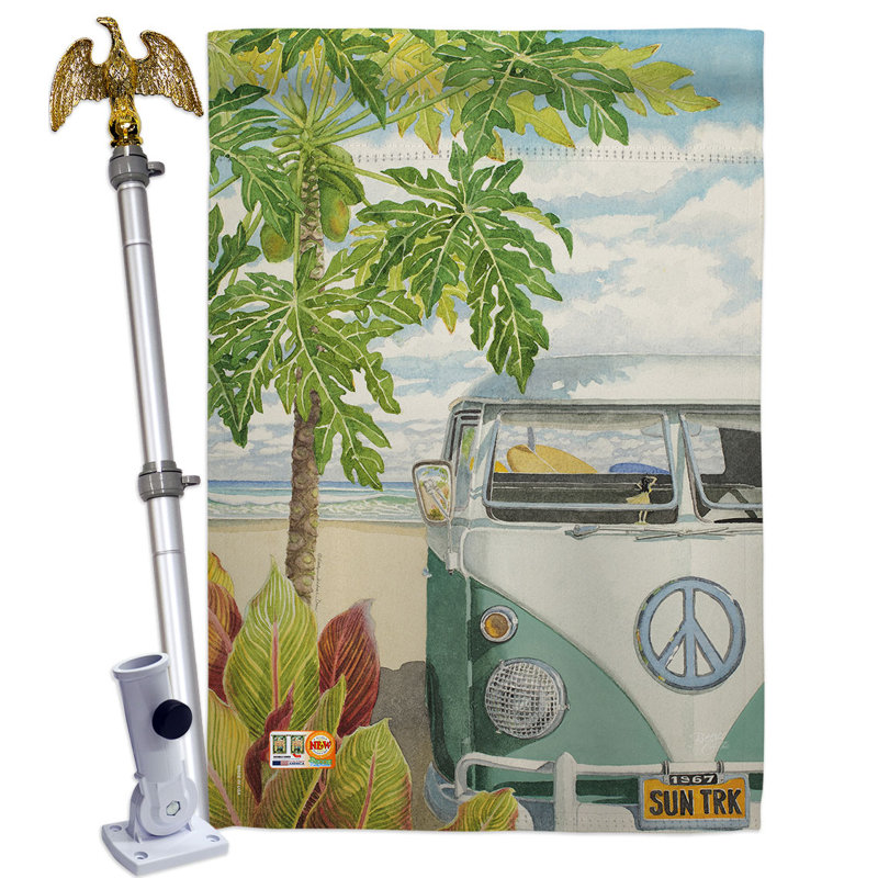 Ensemble de drapeaux en polyester 2 côtés 40 po x 28 po