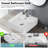 Wilfong Modern Ceramic Bathroom Countertop Basin - White Elegant Sink Wash Stain