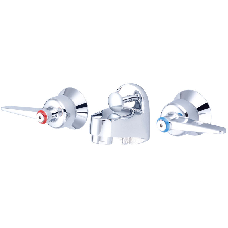 2-handle Bathroom Faucet with Drain Assembly