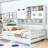 Wooden Daybed With Trundle, Cabinet and Shelf-576730200-576730203