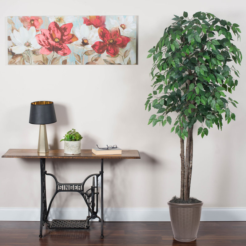 72'' Faux Tree in Pot, Brown