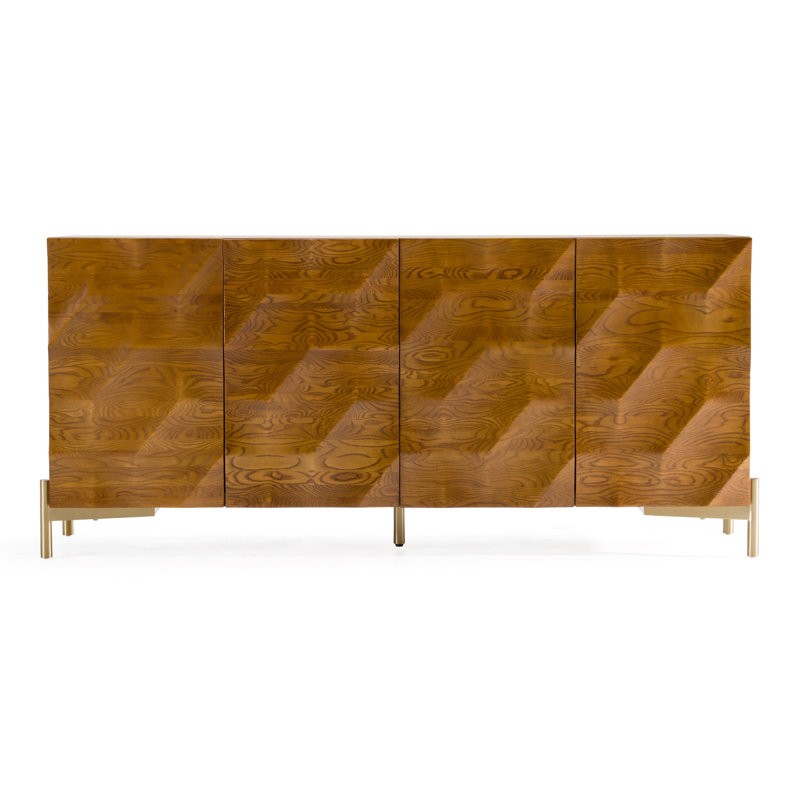 Solstice - Or moderne + buffet noyer