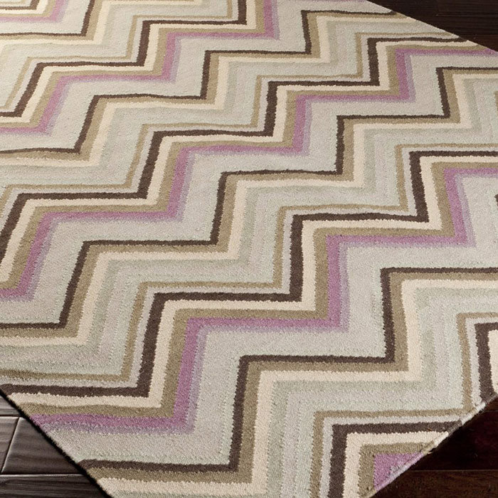 Diego Wool Chevron Indoor Rug, Rectangle 8' x 11'