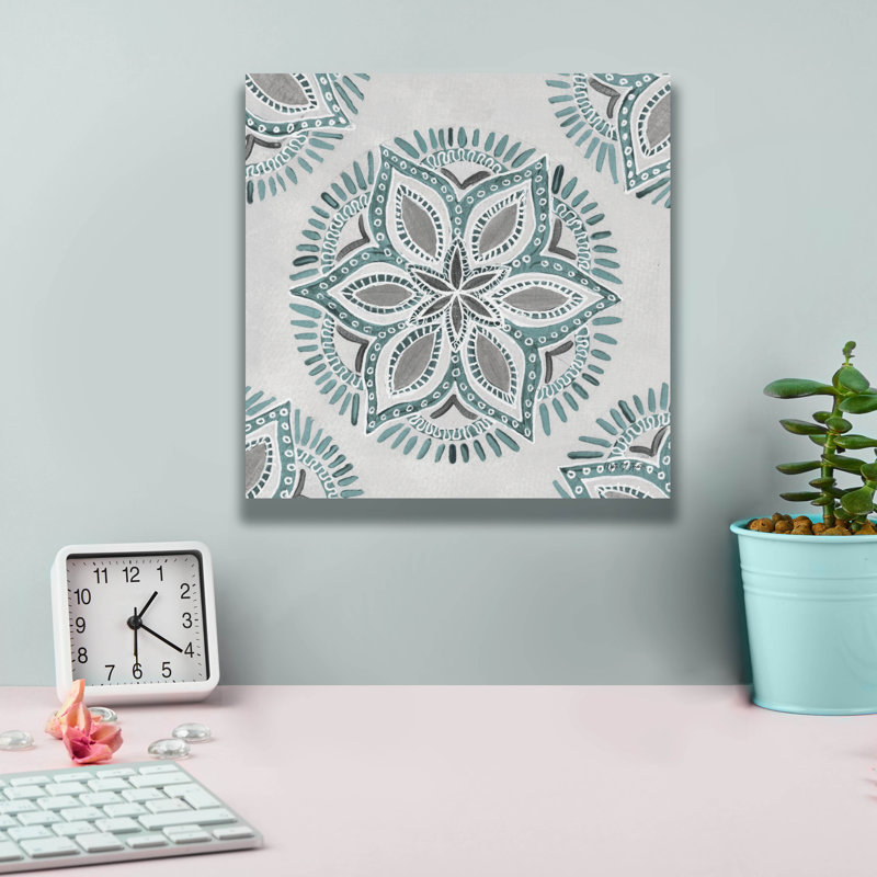 Bungalow Bungalow «Star Mandala 2» par Yvette St. Amant, art mural sur toile, H 12 po x l 12 po x P 0,75 po