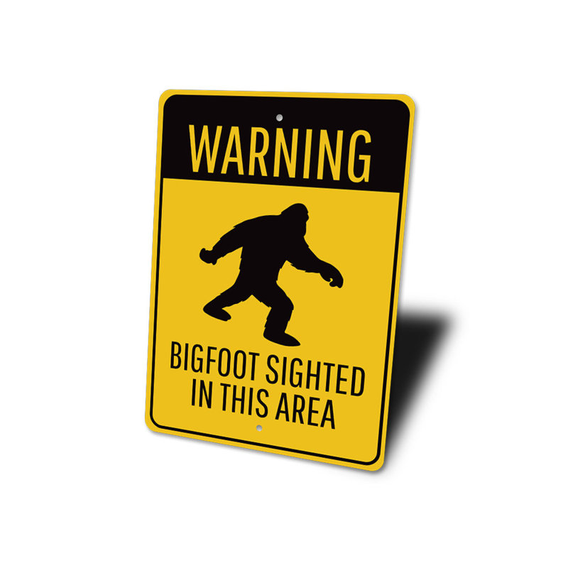 Enseigne en aluminium Bigfoot, H 18 po x l 12 po x P 0,06 po