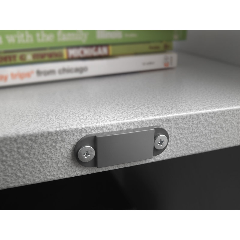 Single Storage Cabinet, Silver/White