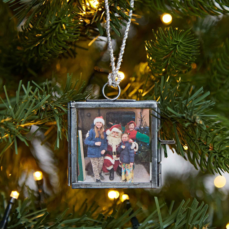 Single Picture Frame Metal Picture Frame, Antique Silver, 6cm x 5.5cm