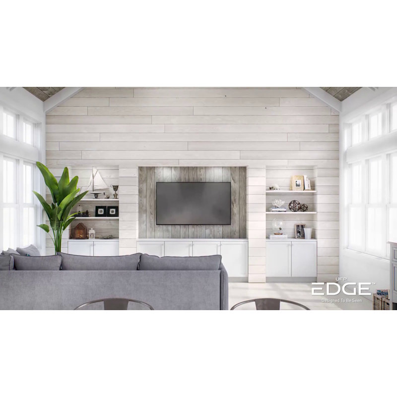 White Distressed Pine Shiplap Boards Set of 6