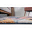 Tapis géométrique bleu marine / jaune / orange-1679067194