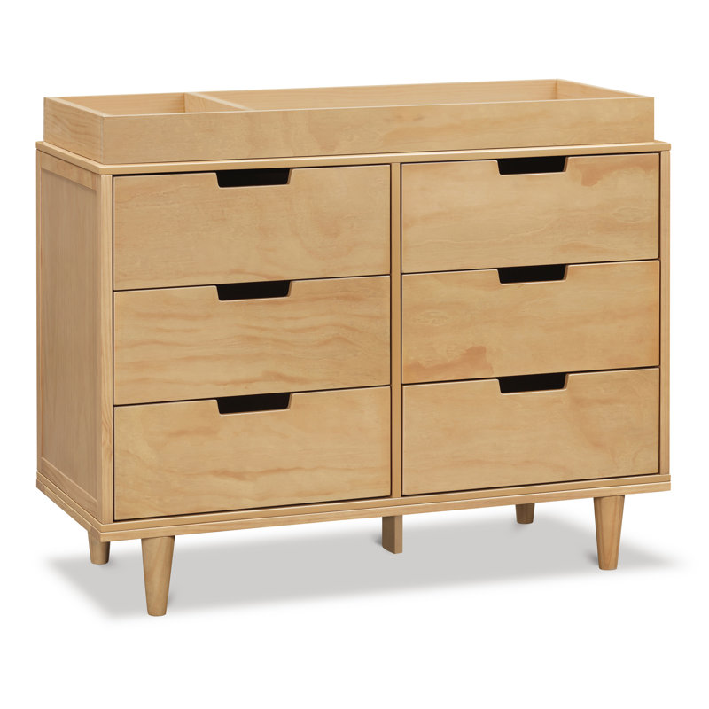 Marley 6-Drawer Double Dresser, Honey
