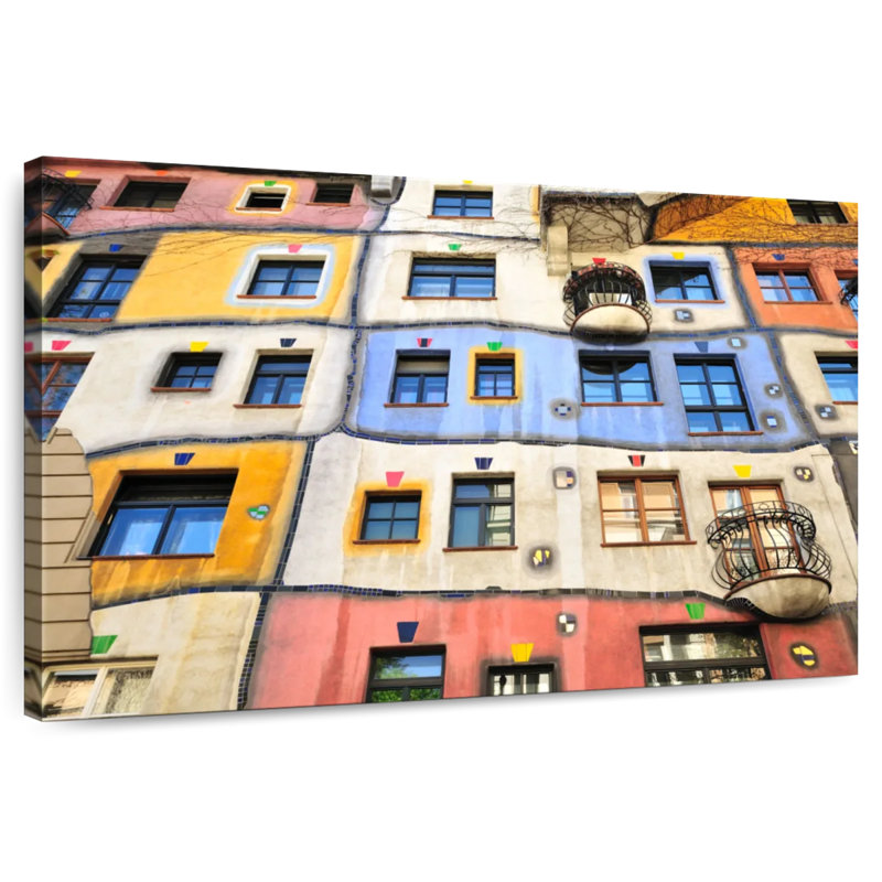 Fenêtres Lilie Hundertwasser, H 26 po x l 39 po