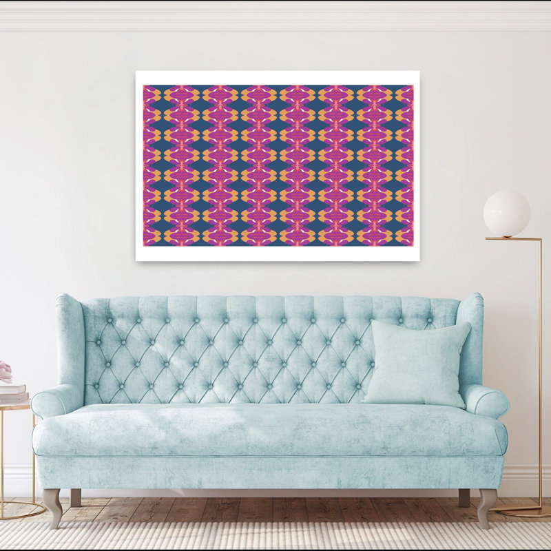 Art contemporain, art moderne géométrique audacieux, H 40 po x l 60 po