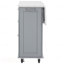 Îlot de cuisine 50,7 po avec rangement, poubelle inclinable et organisateur d'armoire escamotable, îlot de cuisine sur roulettes à 5 roulettes avec abattant, 2 tiroirs, 1 porte-133412854