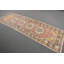 Tapis de couloir turc authentique tissé à la main avec motifs géométriques traditionnels