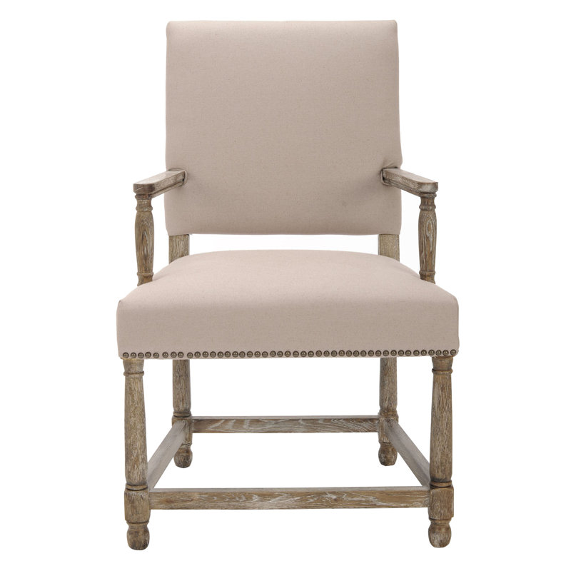 Fauteuil rembourré Fleur, Taupe Linen