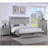 Light Gray Transitional 2-Drawer Wooden Bedroom Nightstand