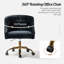 Chaise de travail en velours Doreen-1230664782