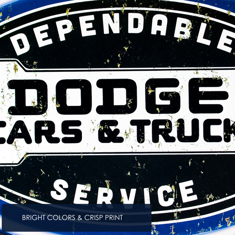 Dodge 9.5'' Transportation Themed Marquee Sign
