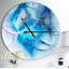 Horloge murale moderne Blue Nebula Star-34140940