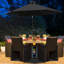 Martigues 2.5m Traditional Parasol with Lights-358898750