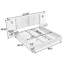 Lit plateforme tapissier avec tête de lit et table de chevet assortie-2112578655-2112578652