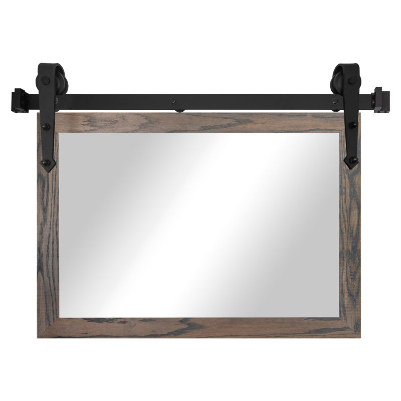Miroir Gracie Oaks, Gris carbone, 28 po x 33 po