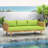 Acacia Wood Daybed with Classic Slat Paneling-142179236