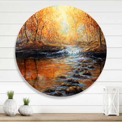 " Morning Light In The Autumn Forest " Painting Print