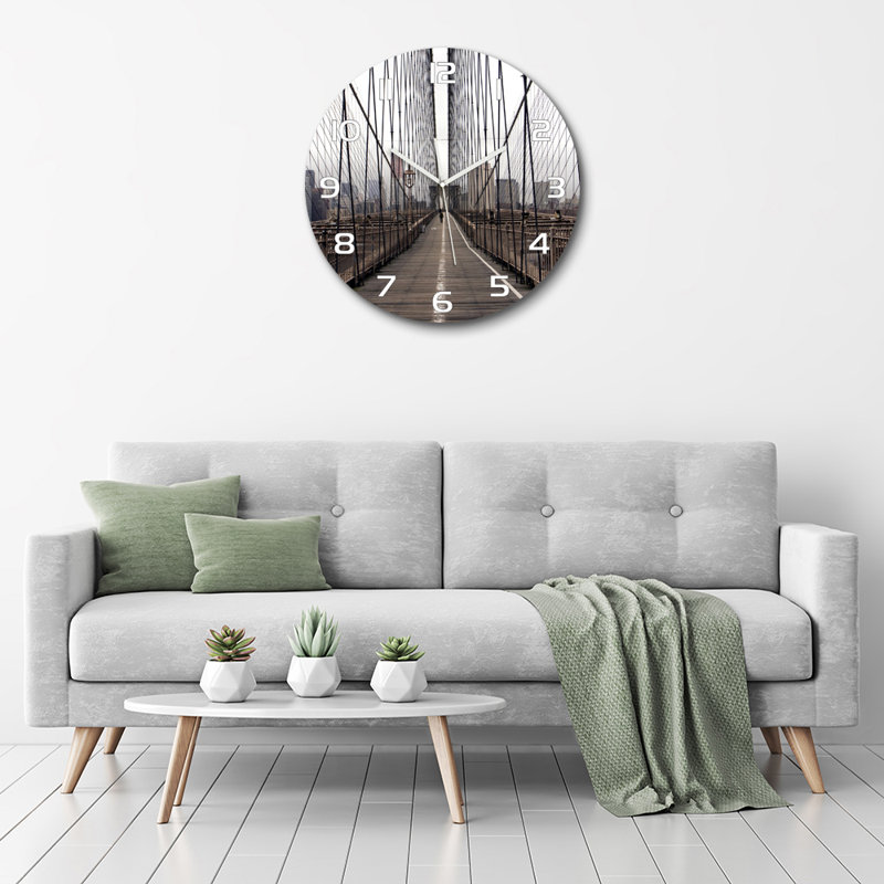 Johnnylee Glass Wall Clock