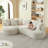 Curved L-Shape Sectional Oversized Sofa-229421131