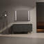 Meuble-lavabo autoportant 60 po avec portes à fermeture douce (ensemble KD) 60 po - évier inclus
