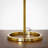 Zarria Metal Table with White Opal Glass Dimmer Switch