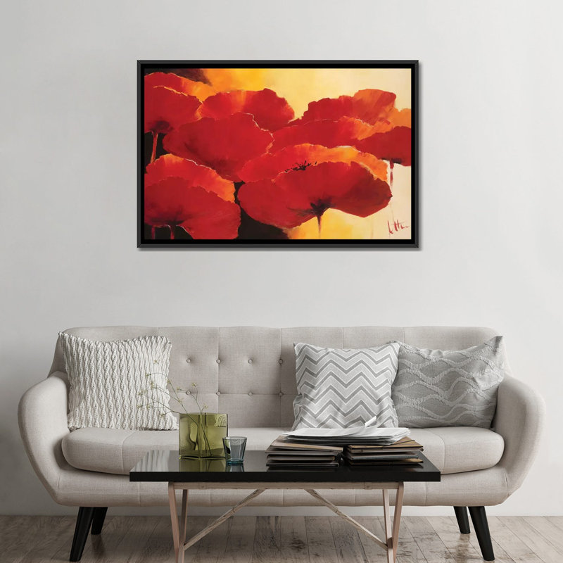 « absolu magnifique i », impression sur toile, H 18 po x l 26 po x P 1,5 po, Toile avec cadre noir, Pas de tapis