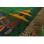 Hand Knotted Wool Area Rug in Green