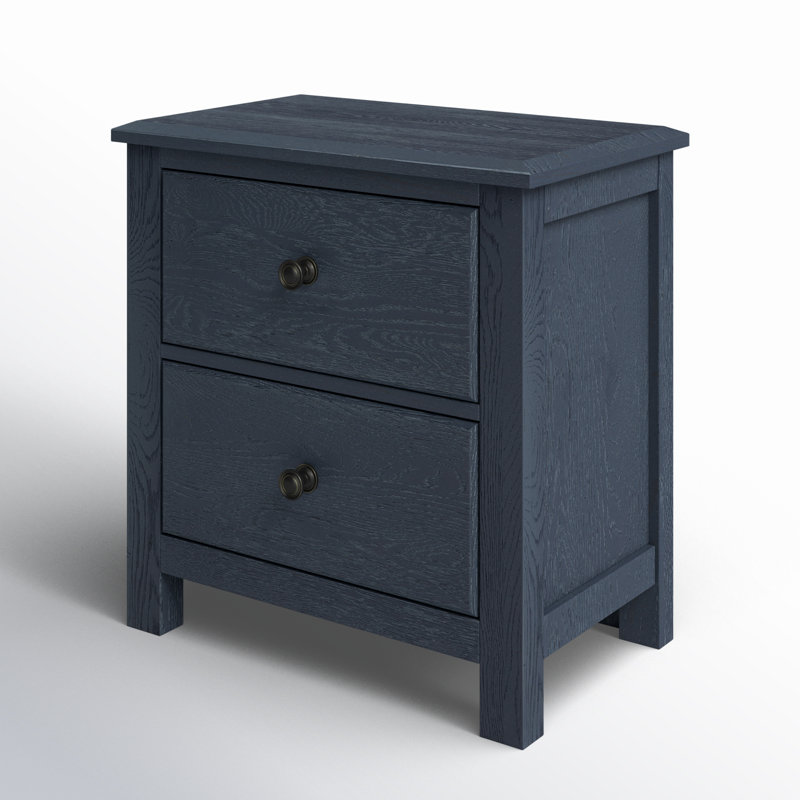 Lewin 2-Drawer Nightstand, Indigo
