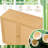 Bamboo Buffet Cabinet w/ PE Rattan Doors Freestanding Kitchen Cupboard Natural